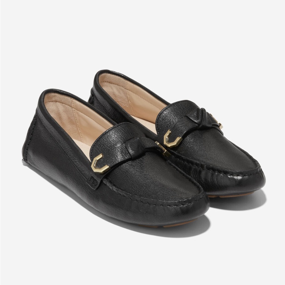 Cole Haan Evelyn Bow Drivers - New! - sz 6 Black